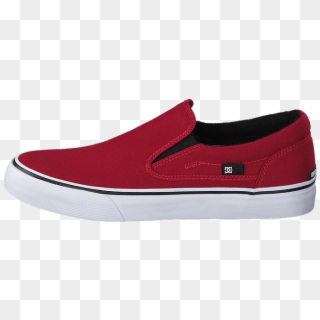 Dc Shoes Dc Trase Slip On Tx Shoe Red Red Shoes Men - Vans Authentic Red Leather, HD Png Download