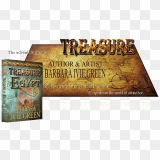 3-d Book Of Treasure Of Egypt On Golden Treasure Map - Poster, HD Png Download