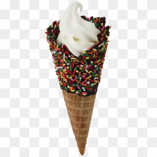 Waffle Cone With Sprinkles, HD Png Download