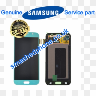 100% Genuine Samsung Galaxy S6 Sm G920f Lcd Topaz Blue - Samsung, HD Png Download