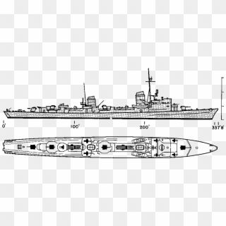 Banner Free Download Battleship Vector Naval Ship - Soviet Destroyer Project 40 N, HD Png Download