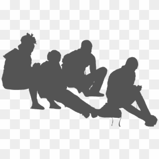 Students, Sitting - Group People Sitting Png, Transparent Png