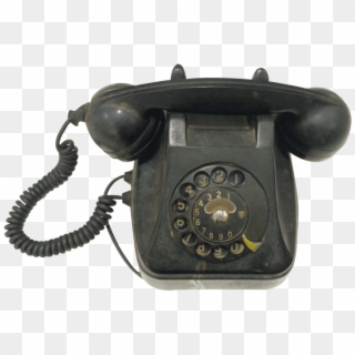 Old Telephone Black Manufactured By Indian Telephone - Corded Phone, HD Png Download