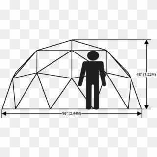 8ft Climbing Dome Elevation - Triangle, HD Png Download