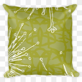 Flower Power Throw Pillow Chartreuse - Cushion, HD Png Download