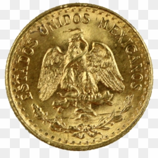 Mexican Gold Coin - Coin, HD Png Download