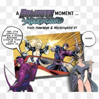 Hawkeye And Mockingbird - Cartoon, HD Png Download