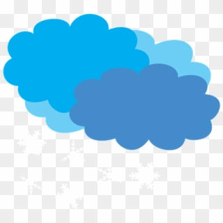 Cloudy Weather Forecast Snow Snow Shower Clouds - Cloudy Day Clip Art Png, Transparent Png