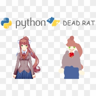 Funbe Careful What You Code In - Doki Doki Literature Club Monika Sprites, HD Png Download