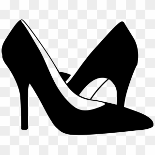 High-heeled Shoes Comments - Silhouette Of High Heels, HD Png Download