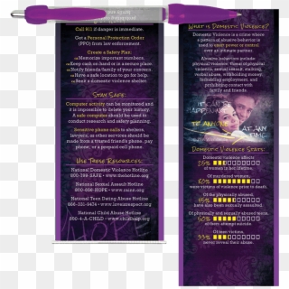 Domestic Violence Banner Pen - Flyer, HD Png Download