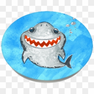 Smiley Shark, Popsockets - Great White Shark, HD Png Download