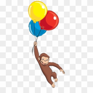 Curious George Balloons Clipart, HD Png Download