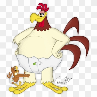 Foghorn Leghorn And Henery Hawk In Diapers - Henery Hawk, HD Png Download