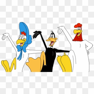 Greg Bruhl Foghorn Leghorn, Daffy Duck, And Miss Prissy& - Cartoon, HD Png Download