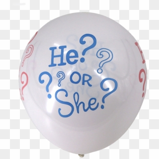 He Or She Latex Balloon - Balloon, HD Png Download
