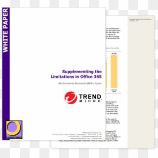 Supplementing The Limitations In Office 365 Cover Page - Trend Micro, HD Png Download