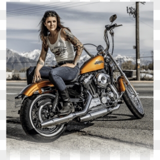 Harley Biker Chick, HD Png Download