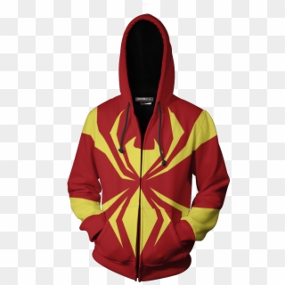 The Iron Spider Cosplay Zip Up Hoodie Jacket Fullprinted - Devil May Cry Vergil Jacket, HD Png Download