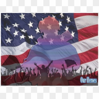 Patriotic - Ronald Reagan Us Flag, HD Png Download