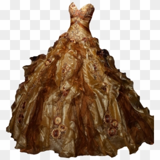 Gold And Brown Gown, HD Png Download