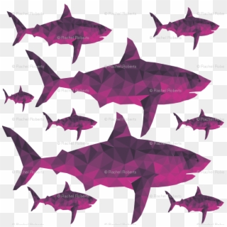 Geometric Sharks Orchid - Swordfish, HD Png Download