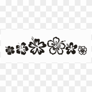 Tribal Pattern Flower Floral Hawaii Tattoo - Free Download Hawaiian Font, HD Png Download