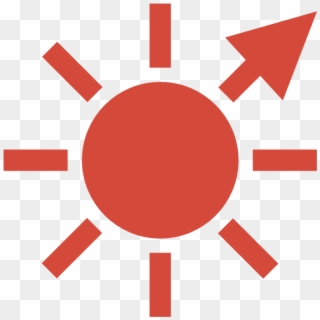Sun Icon Red Png, Transparent Png