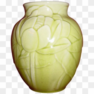 Rookwood Light Green Water Lily And Lily Pad Vase 6833 - Vase, HD Png Download