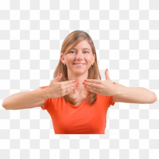 For The Deaf, Hard Of Hearing And Hearing Communities - Sign Language Person Png, Transparent Png