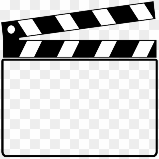 Movies Clipart Clap - Clip Art Clapper Board, HD Png Download