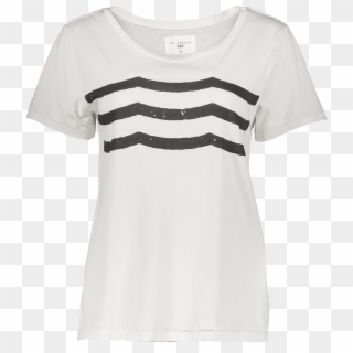 Ss Waves Crewneck T-shirt White - Active Shirt, HD Png Download