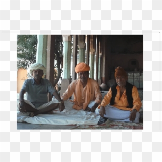 Two Sādhus, And Guru Brothers, Pictured In Saffron - Sitting, HD Png Download
