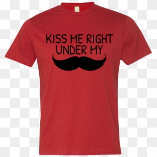 Kiss Me Right Under T-shirt Clip Art - Dude T Shirt Design, HD Png Download