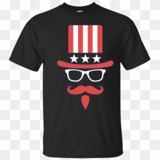 Uncle Sam Hat Glasses And Mustache Funny 4th Of July - Welder Face, HD Png Download