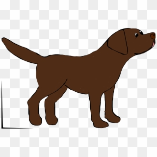Marley The Chocolate Labrador - Chocolate Lab Drawing Cartoon, HD Png Download