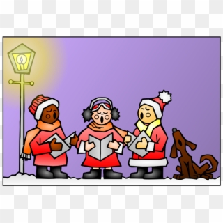 Gustavorezende Xmas Coral Scalable Vector Graphics - Christmas Carolers Clipart Transparent, HD Png Download