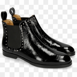 Ankle Boots Susan 37 Soft Patent Black Rivets - Melvin & Hamilton, HD Png Download