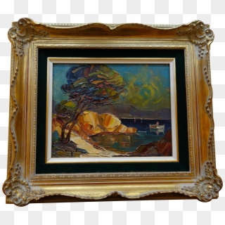 Wood Painting Panels Fresh Original Vintage Landscape - Picture Frame, HD Png Download
