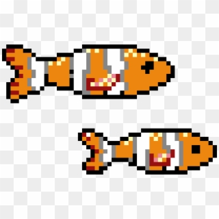 Beagle Bros Clownfish Big Image Png - Pixel Art Animal, Transparent Png