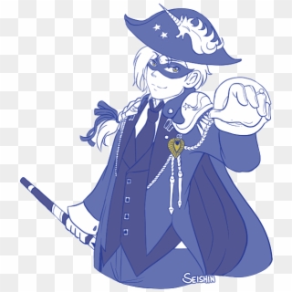 [fanart]drew My Character Wearing The Blue Mage Outfit - Ffxiv Blue Mage Cane, HD Png Download
