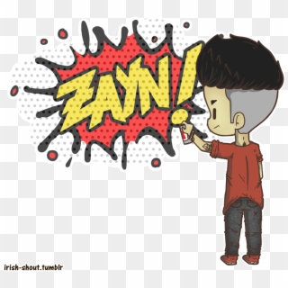 Zayn Doing Graffiti On Your Blog - Cartoon, HD Png Download