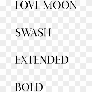Love Moon Swash Extended Bold Love Moon Swash Extended - Calligraphy, HD Png Download