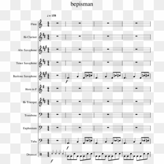 Pepsiman Theme - Sunflower Flute Sheet Music, HD Png Download
