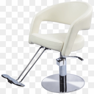 Austin Styling Chair In Ivory White - Salon Chair Transparent Background, HD Png Download