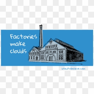 Factories Make Clouds - Industrial Revolution Factories Png, Transparent Png