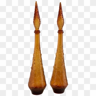 A Fun Pair Of Mid Century Empoli Italy Genie Bottles, HD Png Download