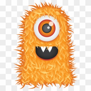 Vector Monsters Little Monster - Cute Hairy Monster, HD Png Download