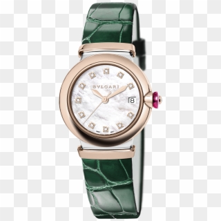 Reloj Lvcea Con Caja En Oro Rosa De 18 Qt Y Acero Inoxidable, - Bulgari 102639, HD Png Download