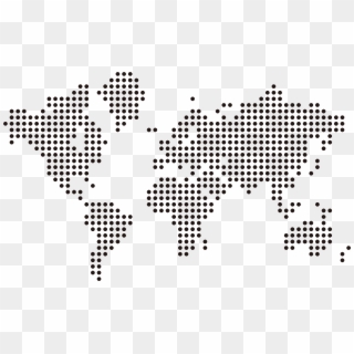 World Map Dotted - World Map Dots Png, Transparent Png